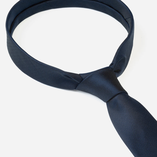 Monti-Krawatte-VALERIO-Seide-Oxford-Gewebe-Business-Formal-Festlich-Anzug-navy-blau-1200-2