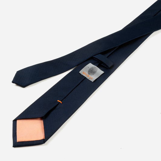 Monti-Krawatte-VALERIO-Seide-Oxford-Gewebe-Business-Formal-Festlich-Anzug-navy-blau-1200-3