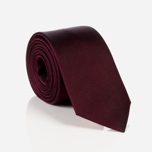 Monti-Krawatte-VALERIO-Seide-Oxford-Gewebe-Business-Formal-Festlich-Anzug-bordeaux-pic1