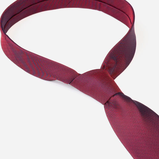 Monti-Krawatte-VALERIO-Seide-Oxford-Gewebe-Business-Formal-Festlich-Anzug-rot-5100-2