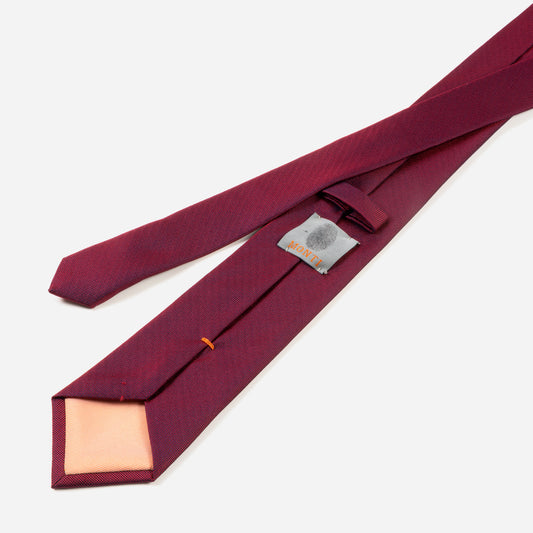 Monti-Krawatte-VALERIO-Seide-Oxford-Gewebe-Business-Formal-Festlich-Anzug-rot-5100-3