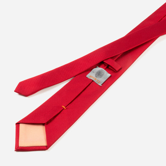 Monti-Krawatte-VALERIO-Seide-Oxford-Gewebe-Business-Formal-Festlich-Anzug-rot-5200-3