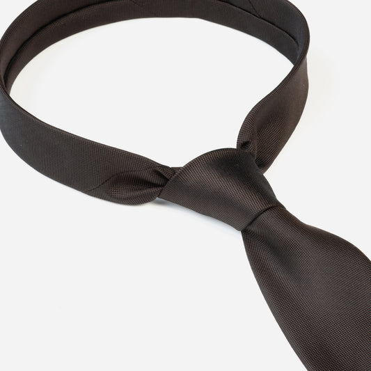 Monti-Krawatte-VALERIO-Seide-Oxford-Gewebe-Business-Formal-Festlich-Anzug-braun-6000-3