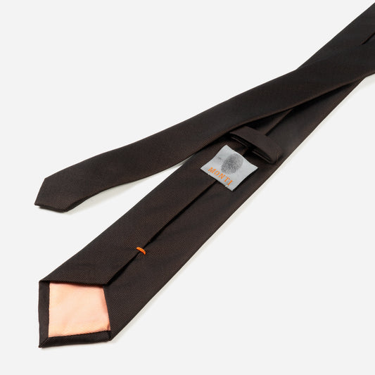 Monti-Krawatte-VALERIO-Seide-Oxford-Gewebe-Business-Formal-Festlich-Anzug-braun-6000-4