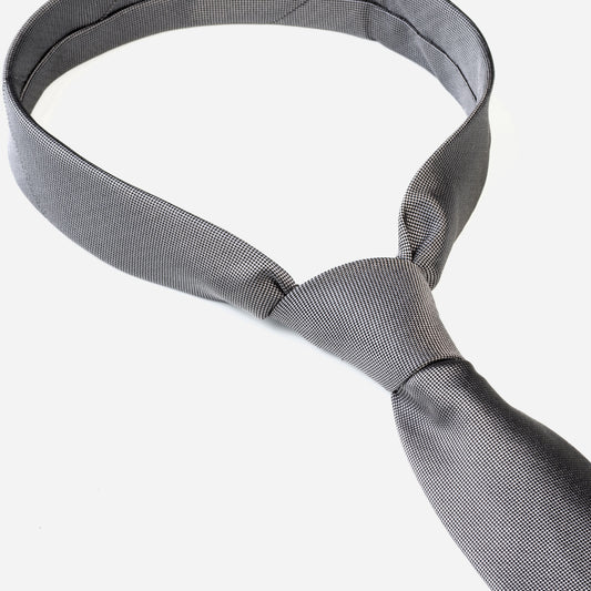 Monti-Krawatte-VALERIO-Seide-Oxford-Gewebe-Business-Formal-Festlich-Anzug-grau-9300-3