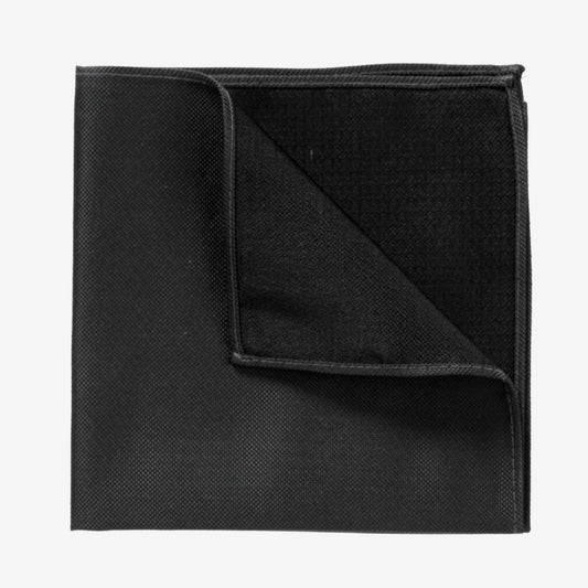 Monti-Einstecktuch-VINCENZO-Seide-Oxford-Gewebe-Business-Formal-Festlich-Anzug-schwarz-9000-3