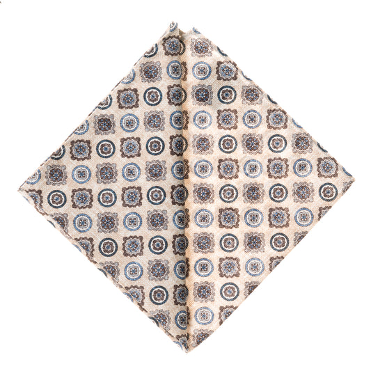 Ziertuch 30 x 30cm beige fantasie