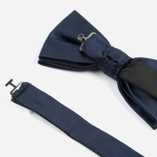 Monti-Fliege-Schleife-VALENTINO-Seide-Oxford-Gewebe-Business-Formal-Festlich-Anzug-navy-1200-3