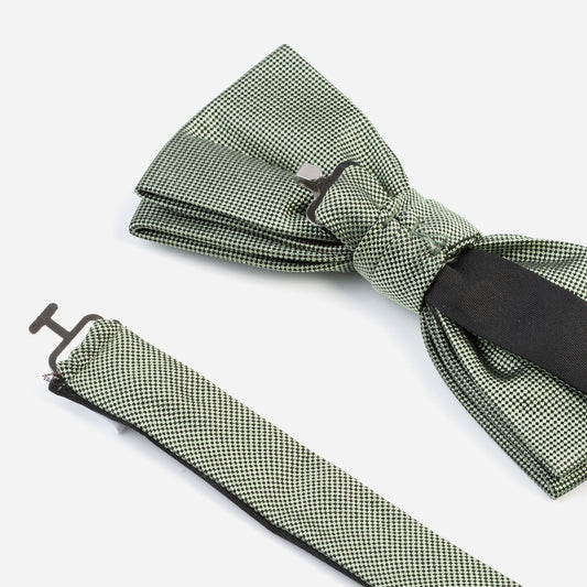Monti-Fliege-Schleife-VALENTINO-Seide-Oxford-Gewebe-Business-Formal-Festlich-Anzug-grün-mint-4008-3
