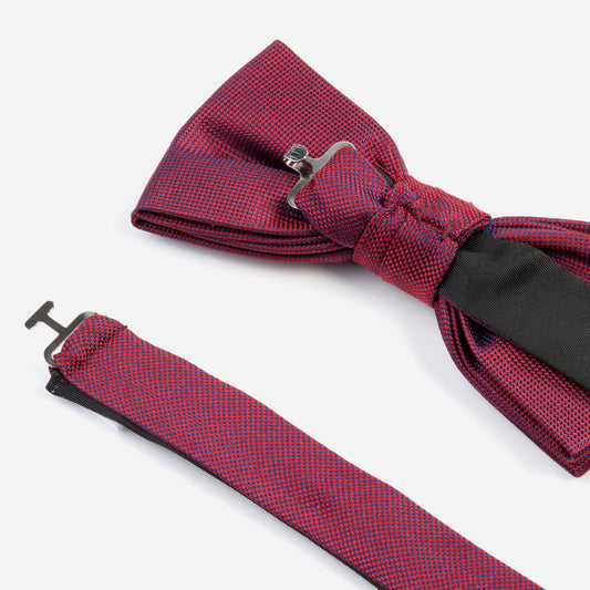 Monti-Fliege-Schleife-VALENTINO-Seide-Oxford-Gewebe-Business-Formal-Festlich-Anzug-rot-5100-3