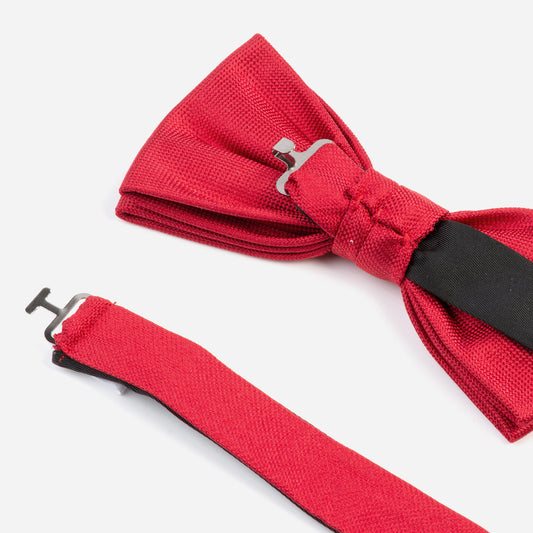 Monti-Fliege-Schleife-VALENTINO-Seide-Oxford-Gewebe-Business-Formal-Festlich-Anzug-rot-5200-3