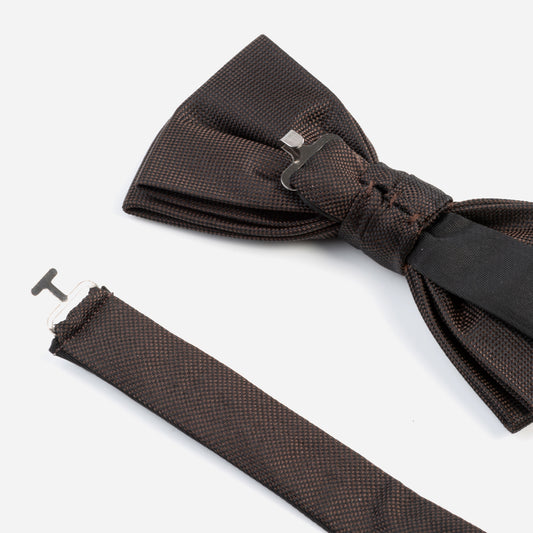 Monti-Fliege-Schleife-VALENTINO-Seide-Oxford-Gewebe-Business-Formal-Festlich-Anzug-braun-6000-3