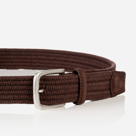 Monti-Sanremo-Flecht-Guertel-Herren-Casual-Chino-Golf-braun-6500-pic3