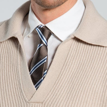 Monti-Krawatte-THOMA-Camel-Seide-Streifen-Business-Formal-Festlich-Anzug-Gürtel-Montreal-braun-Ledergürtel-6110-5