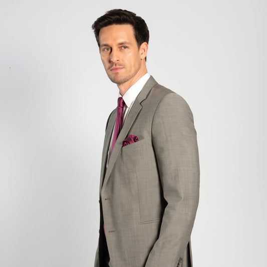 Monti-Krawatte-VALERIO-Seide-Oxford-Gewebe-Business-Formal-Festlich-Anzug-pink-3400-2