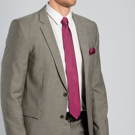 Monti-Krawatte-VALERIO-Seide-Oxford-Gewebe-Business-Formal-Festlich-Anzug-pink-3400-5