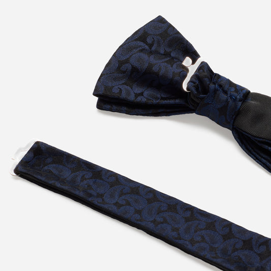 FAUSTO navy paisley
