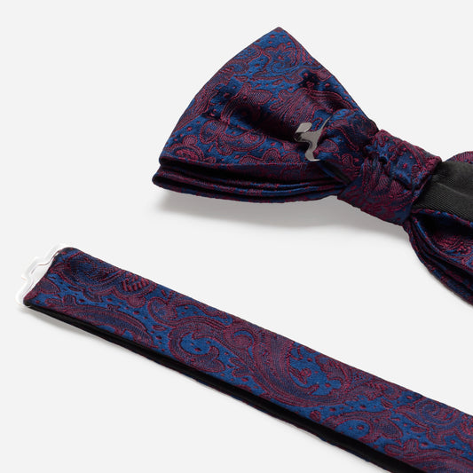 FLAVIO bordeaux paisley