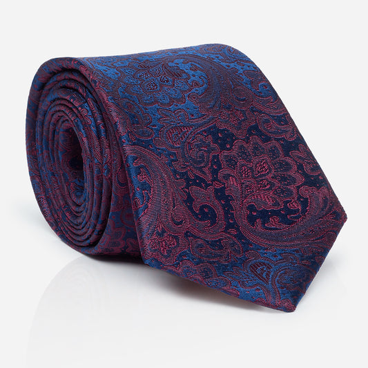 LUAN bordeaux paisley