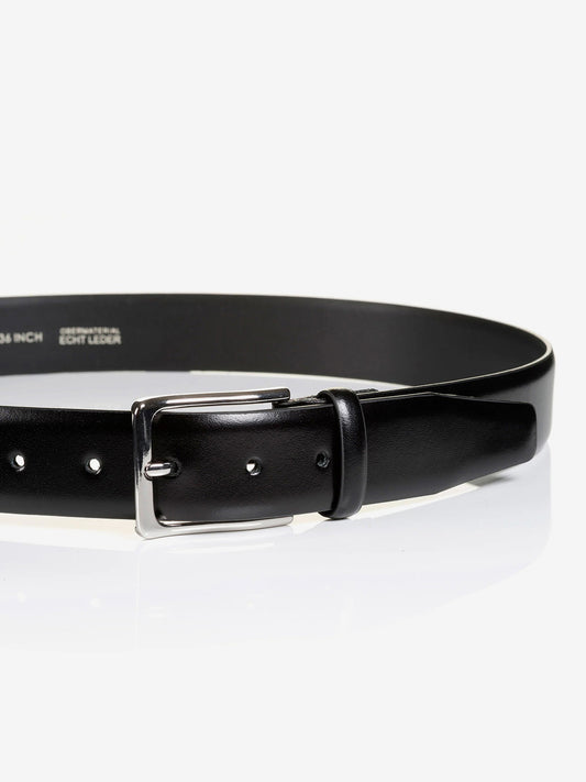 REDDING black uni – Herren-Anzuggürtel 3,5 cm